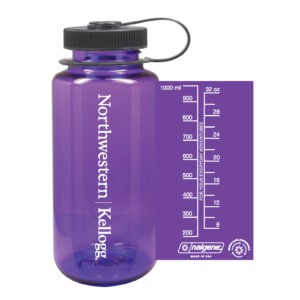 Northwestern I Kellogg 32 oz. Purple Tritan Wide Mouth Nalgene Water Bottle