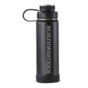 Northwestern University Wildcats 20oz EcoVessel Black Shadow The Boulder Water Bottle
