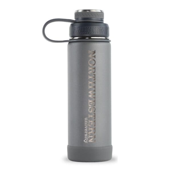 Northwestern University Wildcats 20oz EcoVessel Slate Gray The Boulder Water Bottle