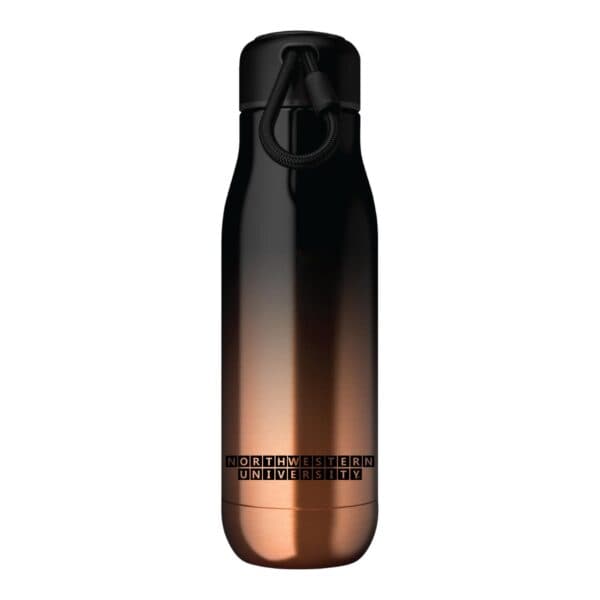 Northwestern University Wildcats 18oz Gold Ombre Matte Zoku Bottle