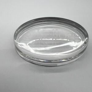 Northwestern I Kellogg Oval Glass Paper Weight