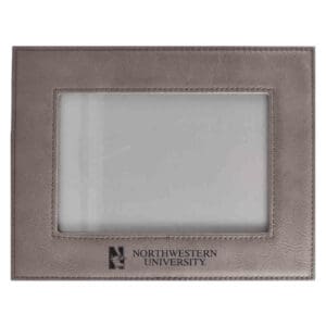 Northwestern University Wildcats Grey Velour 4x6 Horizontal Picture Frame
