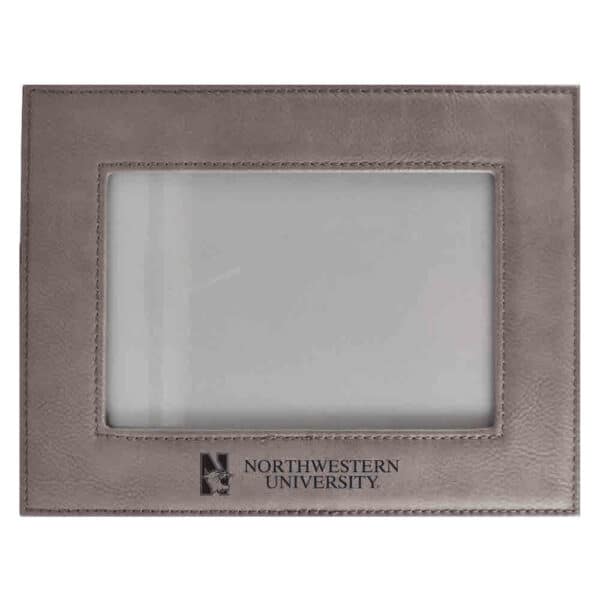 Northwestern University Wildcats Grey Velour 4x6 Horizontal Picture Frame