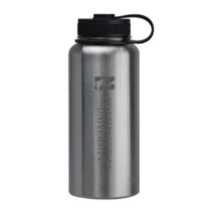 Northwestern University Wildcats 32 oz. Laser Engraved Silver Boundless Travel Tumbler Water Bottle With N-Cat Design