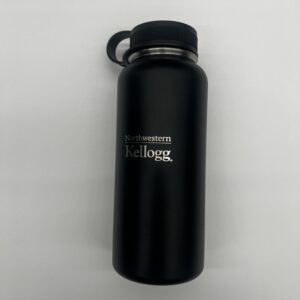 Northwestern I Kellogg Laser Engraved 32 oz. Black Boundless Vacuum Travel Tumbler