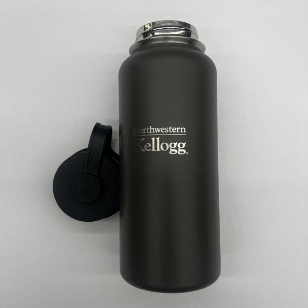 Northwestern I Kellogg Laser Engraved 32 oz. Gunmetal Boundless Vacuum Travel Tumbler -1
