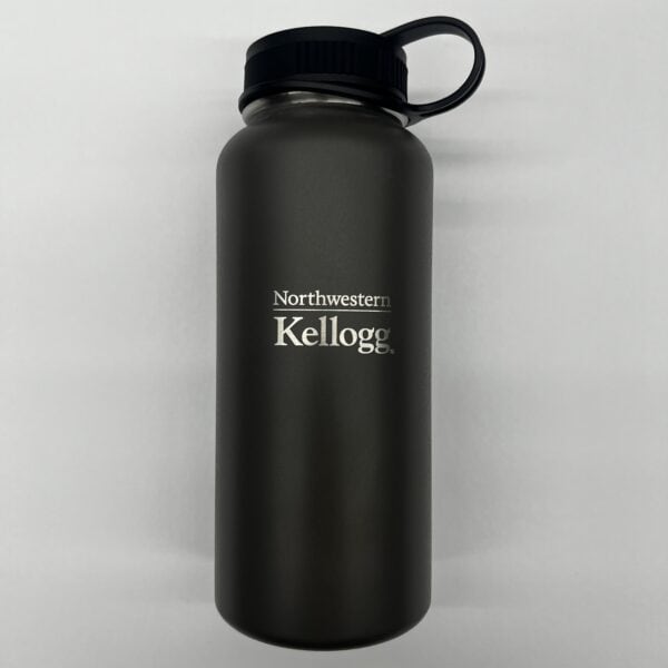 Northwestern I Kellogg Laser Engraved 32 oz. Gunmetal Boundless Vacuum Travel Tumbler