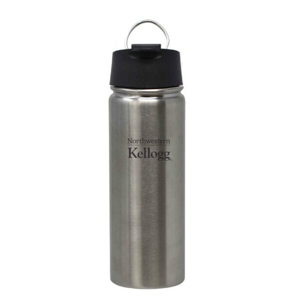 Northwestern I Kellogg Laser Engraved 20 oz. Silver Hyper Sport Vacuum Travel Tumbler