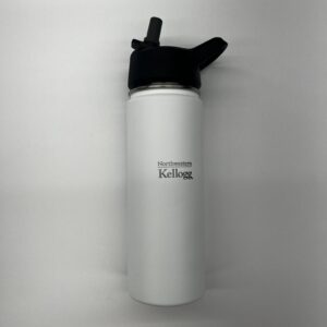 Northwestern I Kellogg Laser Engraved 20 oz. White Hyper Sport Vacuum Travel Tumbler with Sippy Lid