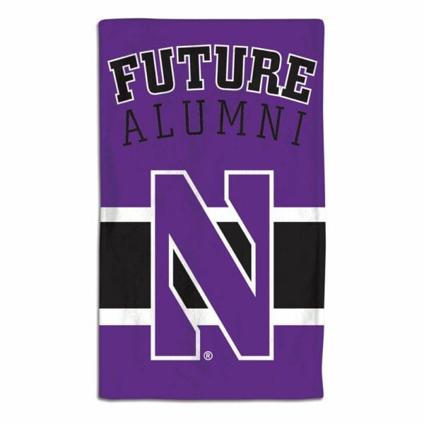 Northwestern University Wildcats Burp Cloth 10" X 17"-2