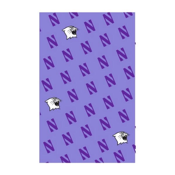 Northwestern University Wildcats Lavender Silk Scarf -2
