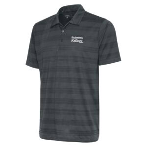 Northwestern I Kellogg Men's Antigua Charcoal Multi Compass Polo Shirt