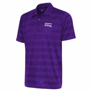 Northwestern I Kellogg Men's Antigua Purple Multi Compass Polo Shirt