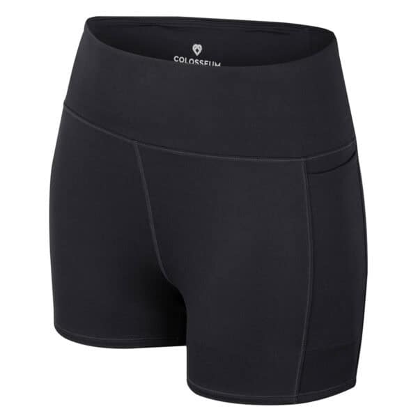 Northwestern University Wildcats Colosseum Women's Sorority Row Black Bike Short with Stylized N Design - Image 2