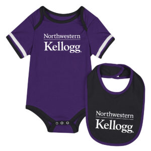 Northwestern I Kellogg Colosseum Infant Purple Onesie & Bib Set