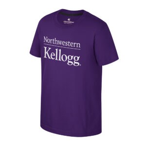 Northwestern | Kellogg Youth Colosseum Purple Short Sleeve Tee