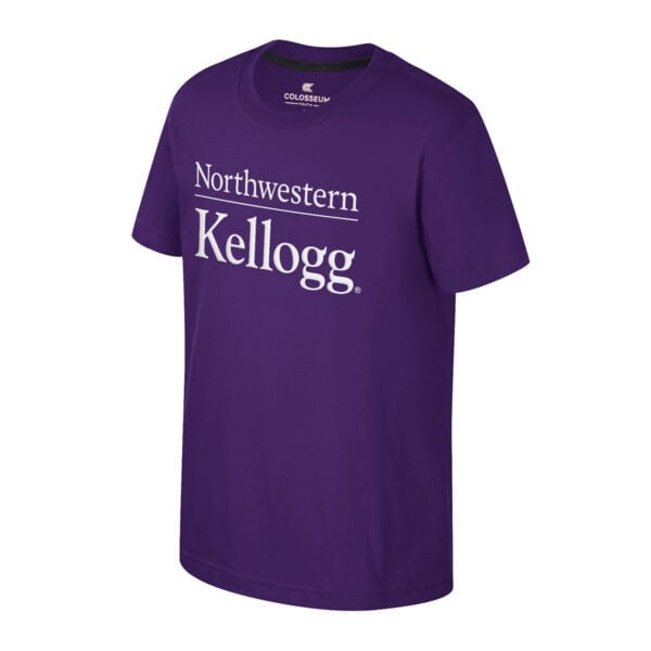 Northwestern | Kellogg Youth Colosseum Purple Short Sleeve Tee