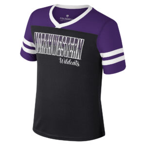 Northwestern Wildcats Colosseum Youth Girls Space Opera S/S Tee