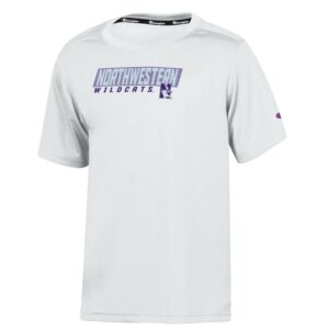 Northwestern University Wildcats Youth White Champion Short Sleeve Impact Tee
