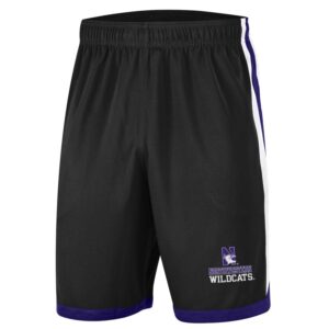 Northwestern University Wildcats Men's Black Impact Basketball Shorts