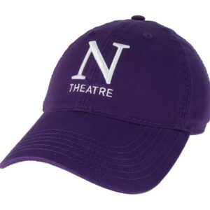 Northwestern Theatre Legacy Unconstructed Adjustable Purple Hat with N Design