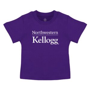 Kellogg Newborn/Infant Purple Cotton Short Sleeve Tee Shirt