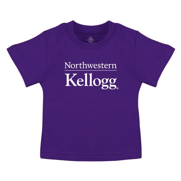 Kellogg Newborn/Infant Purple Cotton Short Sleeve Tee Shirt