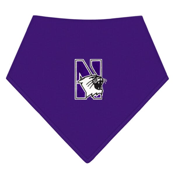 Northwestern University Purple Baby Bandana Bib
