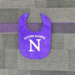 Northwestern University Wildcats Future Alumni Baby Bib