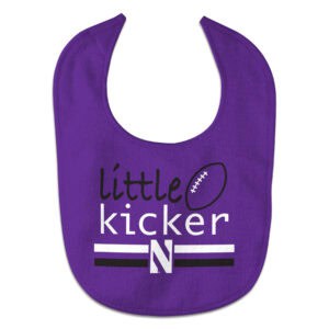 Northwestern University Little Kicker Baby Bib