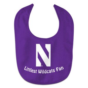 Northwestern University Littlest Wildcats Fan Baby Bib