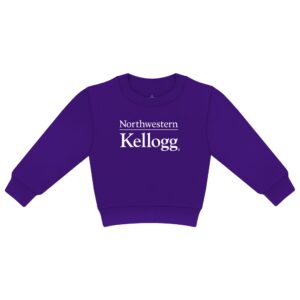 Kellogg Toddler Purple Crewneck Sweatshirt by Creative Knitwear