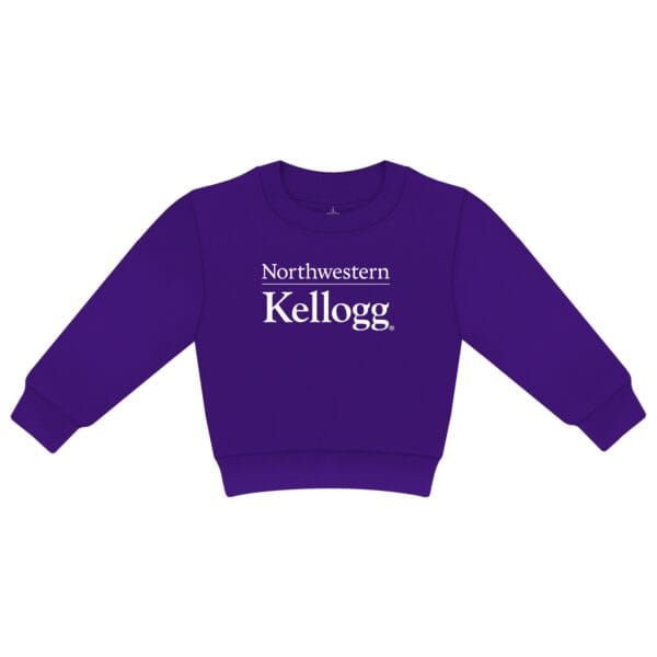 Kellogg Toddler Purple Crewneck Sweatshirt by Creative Knitwear