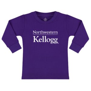 Kellogg Toddler Purple Cotton Long Sleeve Tee Shirt by Creative Knitwear