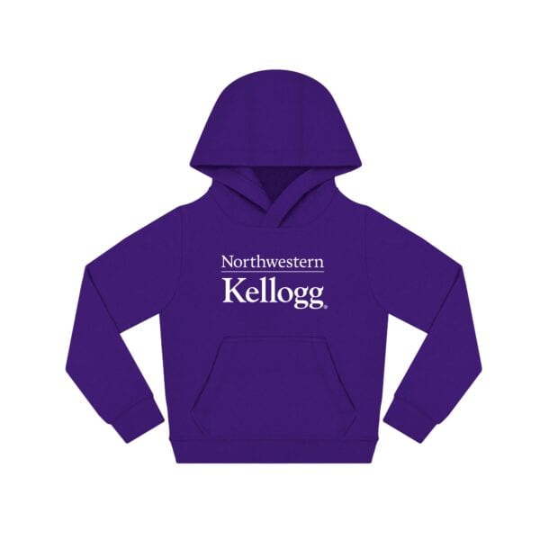 Kellogg Toddler Purple Hooded Sweatshirt by Creative Knitwear
