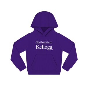 Kellogg Youth Purple Hooded Sweatshirt by Creative Knitwear