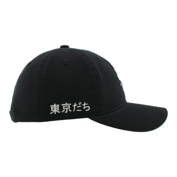 Northwestern University Wildcats Zephyr Unconstructed Adjustable Black Hat with Tokyodachi Willie the Wildcat Design - Image 7