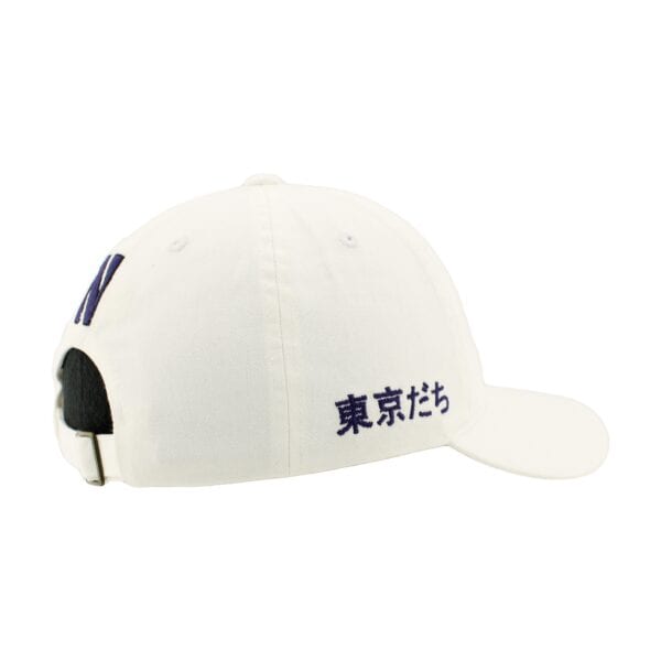 Northwestern University Wildcats Zephyr Unconstructed Adjustable White Hat with Tokyodachi Willie the Wildcat Design - Image 3