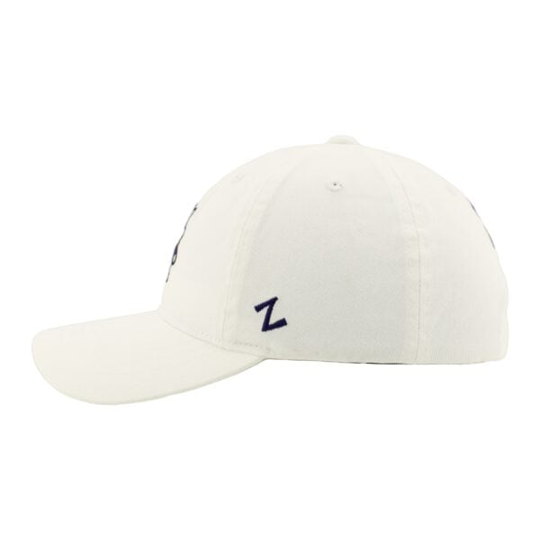 Northwestern University Wildcats Zephyr Unconstructed Adjustable White Hat with Tokyodachi Willie the Wildcat Design - Image 6