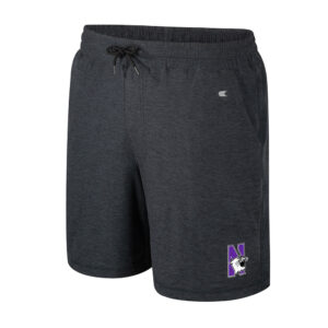 Northwestern University Wildcats Colosseum Men's Black Jacob Shorts with N-Cat Design