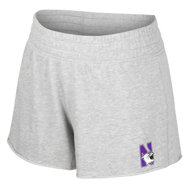 Northwestern University Wildcats Colosseum Women's Featherington Drapey Heather Grey Short