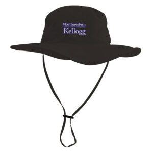 Northwestern I Kellogg LogoFit Black Outback Boonie Hat