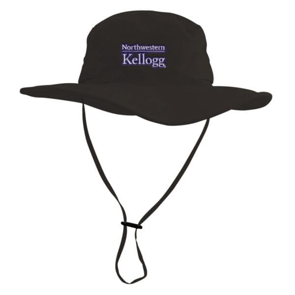 Northwestern I Kellogg LogoFit Black Outback Boonie Hat