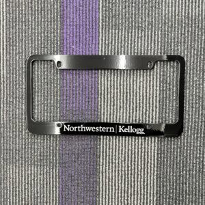 Northwestern I Kellogg SM-31 Series Laser Engraved Black License Plate Frame
