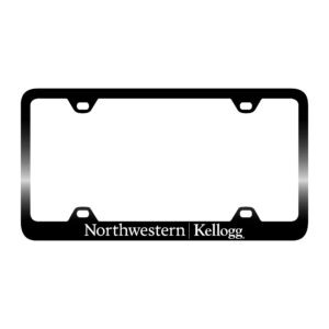 Northwestern I Kellogg SM-50 Series Laser Engraved Black License Plate Frame