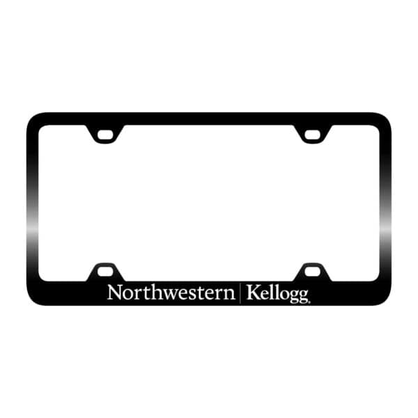 Northwestern I Kellogg SM-50 Series Laser Engraved Black License Plate Frame