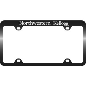 Northwestern I Kellogg SM-51 Series Laser Engraved Black License Plate Frame
