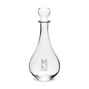 Northwestern University Wildcats 34 oz Michelangelo Decanter with Deep Etched N-Cat Design