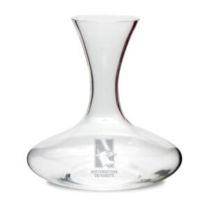 Northwestern University Wildcats 68oz Crescendo Decanter with Deep Etched N-Cat Design