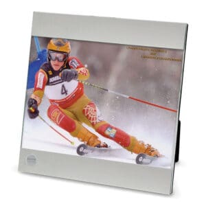 Northwestern | Kellogg Brushed Aluminum Medallion Picture Frame 5"X7"